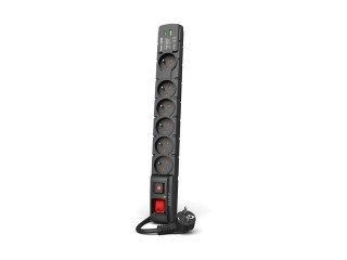 Listwa zasilająca S6 USB A+C 3M 6X 230V PD3.0 QC Czarna