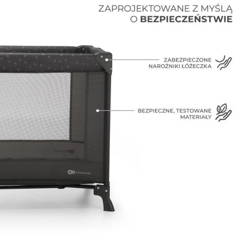 Łóżeczko turystyczne JOY LIGHT GREY Łóżeczko turystyczne JOY LIGHT GREY