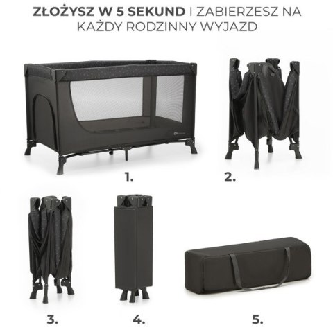 Łóżeczko turystyczne JOY LIGHT GREY Łóżeczko turystyczne JOY LIGHT GREY