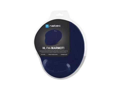 Podkładka pod mysz MARMOT żelowa ergonomiczna Granatowa Podkładka pod mysz MARMOT żelowa ergonomiczna Granatowa