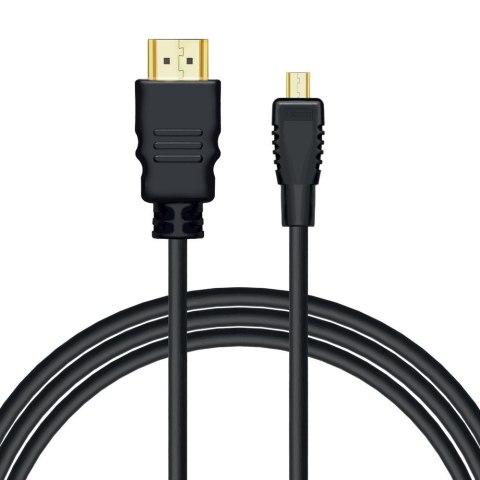 Kabel HDMI (M) - micro HDMI (M) z Ethernetem, 2m, CL-40/M Kabel HDMI (M) - micro HDMI (M) z Ethernetem, 2m, CL-40/M
