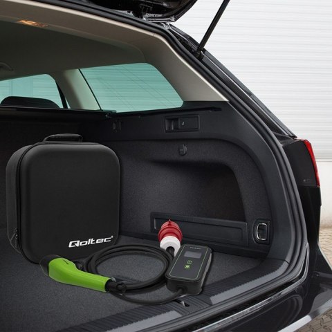 Mobilna ładowarka do samochodu elektrycznego EV z regulacją 2w1 Typ2 | 11kW | CEE 5 PIN | LCD | 3 fazy | Przenona | Wallbox | 5