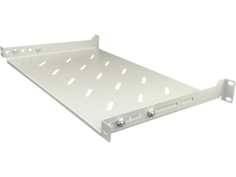Półka stała 19 cali 1U głębokość 280mm Szara Półka stała 19 cali 1U głębokość 280mm Szara