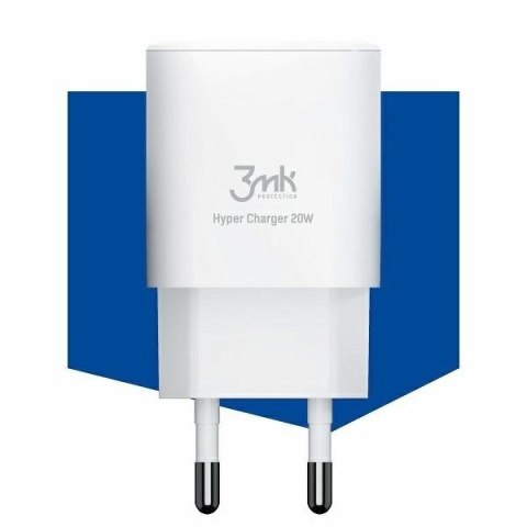 Ładowarka sieciowa 20W 1xUSB-C +USB-A PD QC bez kabla Biała Ładowarka sieciowa 20W 1xUSB-C +USB-A PD QC bez kabla Biała