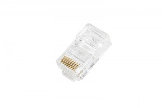 Wtyk RJ45 (8P8C) przelotowy, kat.5e, nieekranowany, AWG 26-24, opakowanie 100 sztuk