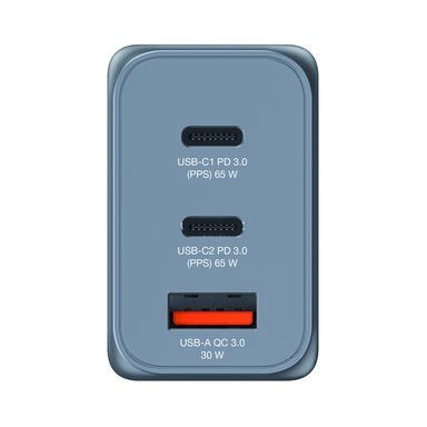 Ładowarka GNC-65 32201 GaN 65W, 2xUSB-C 1xUSB-A, UE / UK Ładowarka GNC-65 32201 GaN 65W, 2xUSB-C 1xUSB-A, UE / UK