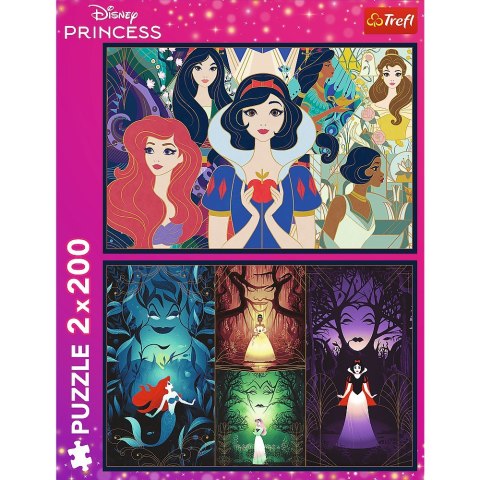 Puzzle 2x200 elementów Czarujące Księżniczki Disney Princess Puzzle 2x200 elementów Czarujące Księżniczki Disney Princess