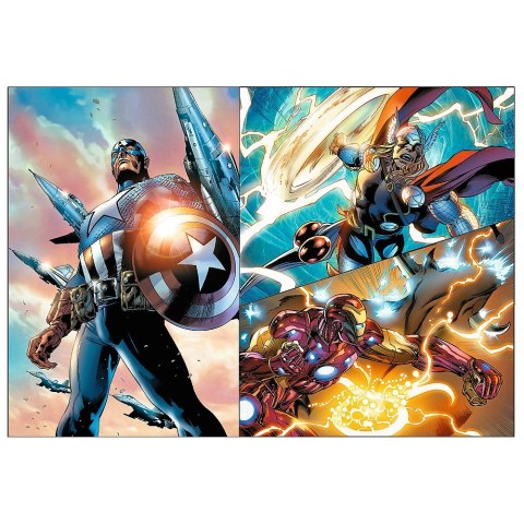 Puzzle 4x250 elementów Bohaterskie dni Avengers Puzzle 4x250 elementów Bohaterskie dni Avengers