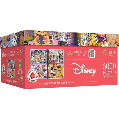Puzzle 6000 elementów Disney Magical Book of Fairytales