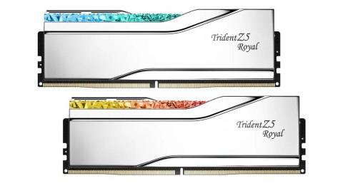 Pamięć PC DDR5 32GB (2x16GB) Trident Z5 Royal RGB 6400MHz CL30 srebrna Pamięć PC DDR5 32GB (2x16GB) Trident Z5 Royal RGB 6400MHz CL30 srebrna