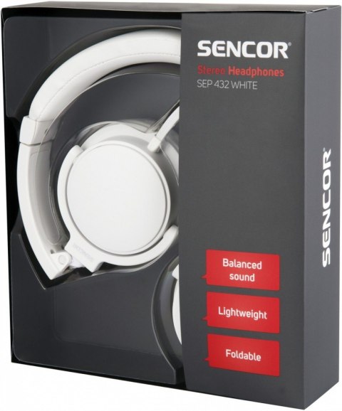 Słuchawki Stereo przewodowe, mikrofon SEP 432, odłączany kabel 1,2 m Słuchawki Stereo przewodowe, mikrofon SEP 432, odłączany kabel 1,2 m
