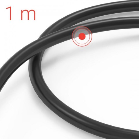 Kabel ładujacy USB-A USB-C 1m czarny Kabel ładujacy USB-A USB-C 1m czarny