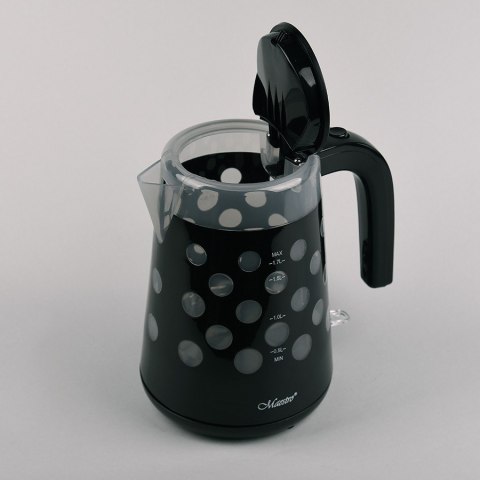 Czajnik elektryczny 1,7l 2200W "KROPKI" MR-045-BLACK Czajnik elektryczny 1,7l 2200W "KROPKI" MR-045-BLACK
