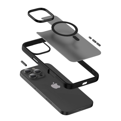 Etui z MagSafe Hybrid Frost MAG Cover do iPhone 16 Pro (czarny) Etui z MagSafe Hybrid Frost MAG Cover do iPhone 16 Pro (czarny)
