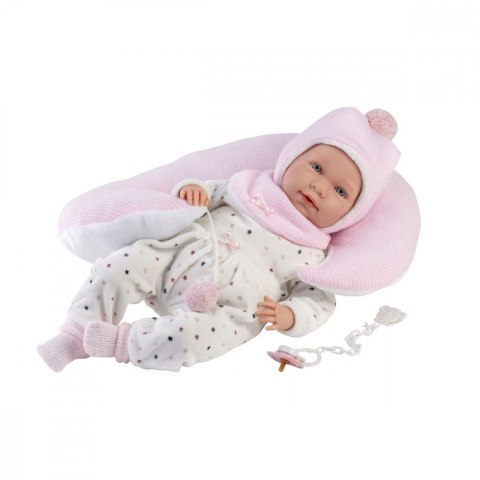 Lalka bobas Mimi płacząca z poduszką rogal 42 cm Lalka bobas Mimi płacząca z poduszką rogal 42 cm