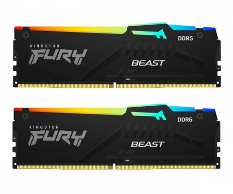 Pamięć DDR5 Fury Beast RGB 32GB(2*16GB)/6000 CL36 Pamięć DDR5 Fury Beast RGB 32GB(2*16GB)/6000 CL36