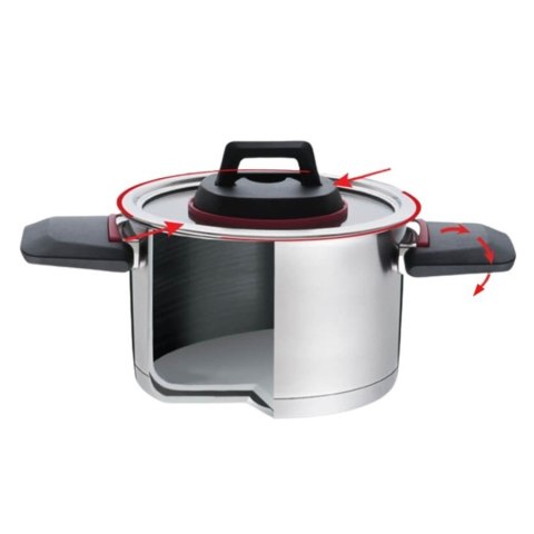 Garnek ze składanymi uchwytami 16cm, 1,6l MR-3530-16 Garnek ze składanymi uchwytami 16cm, 1,6l MR-3530-16