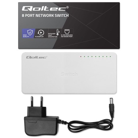 SWITCH przełącznik sieciowy 8 x port RJ45 | 1000Mbps | Fast Ethernet | LAN SWITCH przełącznik sieciowy 8 x port RJ45 | 1000Mbps | Fast Ethernet | LAN