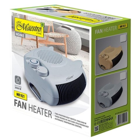 Termowentylator 2000W MR-921-GREY Szary Termowentylator 2000W MR-921-GREY Szary