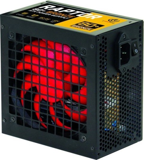 Zasilacz ATX RAPTOR 500W,BRONZE 80+,Single Rail, DC-DC Zasilacz ATX RAPTOR 500W,BRONZE 80+,Single Rail, DC-DC