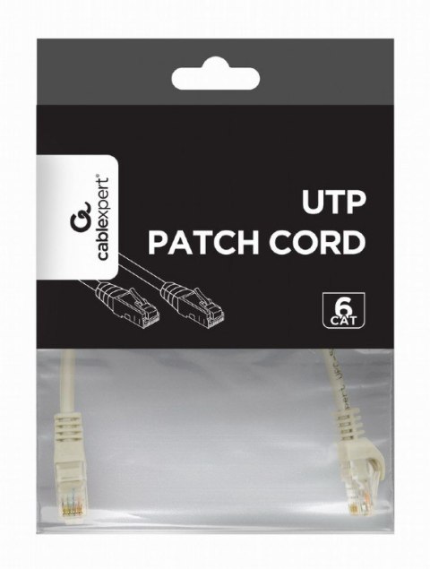 Patch cord kat.6 miedź UTP 0.5m szary Patch cord kat.6 miedź UTP 0.5m szary