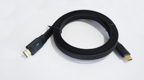 Kabel HDMI v 2.1 plaski 2m czarny