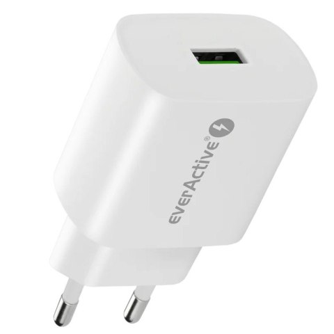 Ładowarka sieciowa 1X USB 18W QC3.0 Biała Ładowarka sieciowa 1X USB 18W QC3.0 Biała