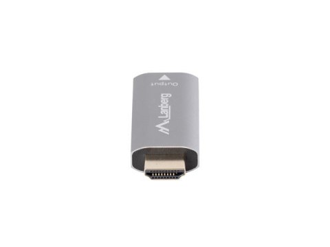 Adapter HDMI(M)-Displayport(F)4K srebrny Adapter HDMI(M)-Displayport(F)4K srebrny