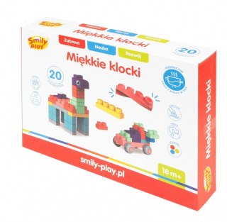 Klocki miękkie 20 elementów