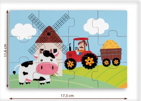 Puzzle drewniane 4 obrazki