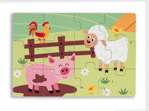 Puzzle drewniane 4 obrazki