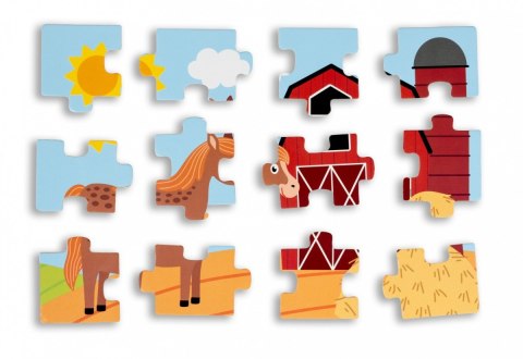 Puzzle drewniane 4 obrazki