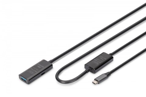 Kabel przedłużający aktywny USB-C - USB-A, USB 3.2 Gen1 5Gbps, 10m Kabel przedłużający aktywny USB-C - USB-A, USB 3.2 Gen1 5Gbps, 10m