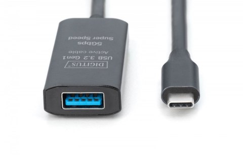 Kabel przedłużający aktywny USB-C - USB-A, USB 3.2 Gen1 5Gbps, 10m Kabel przedłużający aktywny USB-C - USB-A, USB 3.2 Gen1 5Gbps, 10m