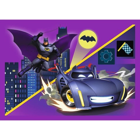 Puzzle 4w1 Batwheels, Poznaj Batwheels Puzzle 4w1 Batwheels, Poznaj Batwheels