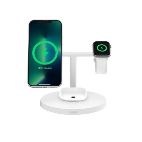 Ładowarka Boost Charge Pro 3w1 Qi2 15W regulowana, biała Ładowarka Boost Charge Pro 3w1 Qi2 15W regulowana, biała