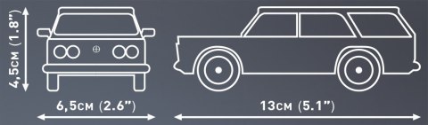 Klocki FSO 125p kombi 90 klocków Klocki FSO 125p kombi 90 klocków