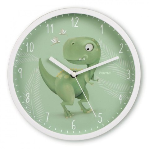 Zegar ścienny Dino dziecięcy 25cm Zegar ścienny Dino dziecięcy 25cm