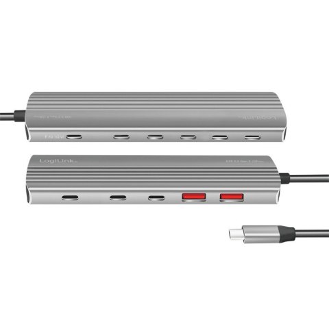 Hub USB3.2 2xUSB-A, 8x USB-C, PD, 100W Hub USB3.2 2xUSB-A, 8x USB-C, PD, 100W