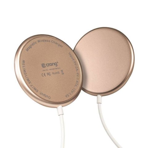 MagSpot Wireless Charger Aluminiowa ładowarka indukcyjna MagSafe 15W Złota MagSpot Wireless Charger Aluminiowa ładowarka indukcyjna MagSafe 15W Złota