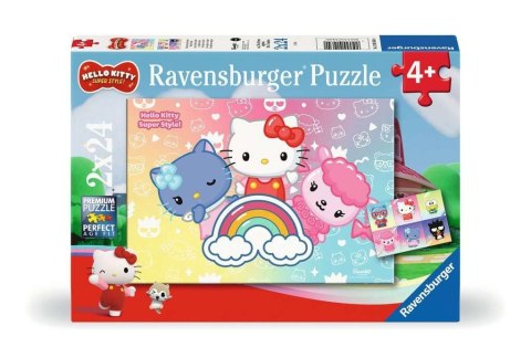 Puzzle 2x24 elementy Hello Kitty Puzzle 2x24 elementy Hello Kitty
