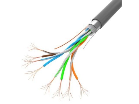 Kabel LAN FTP 100MB/S linka CCA 100M szary Kabel LAN FTP 100MB/S linka CCA 100M szary