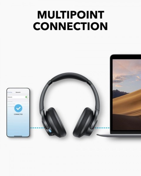 Słuchawki nauszne Soundcore Q11i ciemny szary