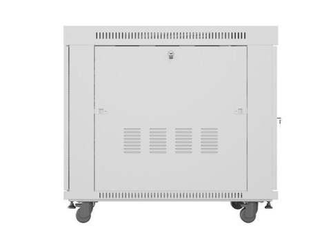 Szafa instalacyjna rack stojąca 19 cali 15U 800x1000 drzwi perforowane LCD szara (Flat pack)