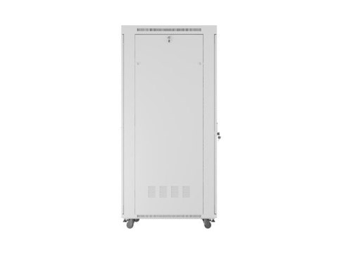 Szafa instalacyjna rack stojąca 19 cali 42U 800x1000 drzwi perforowane LCD szara (Flat pack)