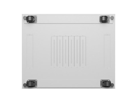 Szafa instalacyjna rack stojąca 19 cali 42U 800x1000 drzwi perforowane LCD szara (Flat pack)