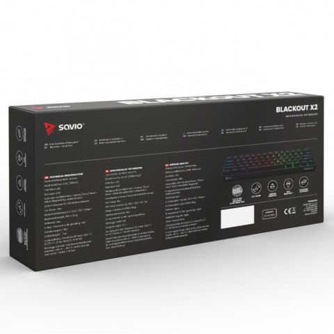Klawiatura mechaniczna BLACKOUT X2 OUTEMU Blue, Hot Swap