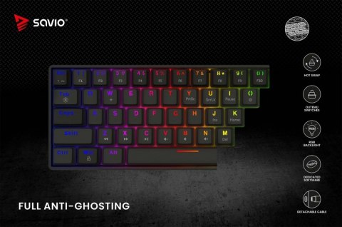 Klawiatura mechaniczna BLACKOUT X2 OUTEMU Blue, Hot Swap