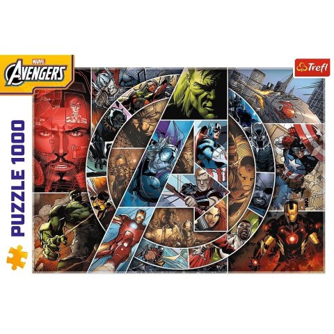 Puzzle 1000 elementów Avengers Bohaterowie Puzzle 1000 elementów Avengers Bohaterowie