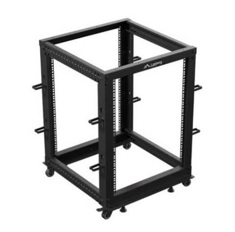 Open rack 19'' 15U 600x600-1100 regulowany czarny